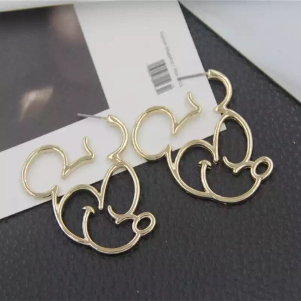 Mickey Mouse Hoop Earrings